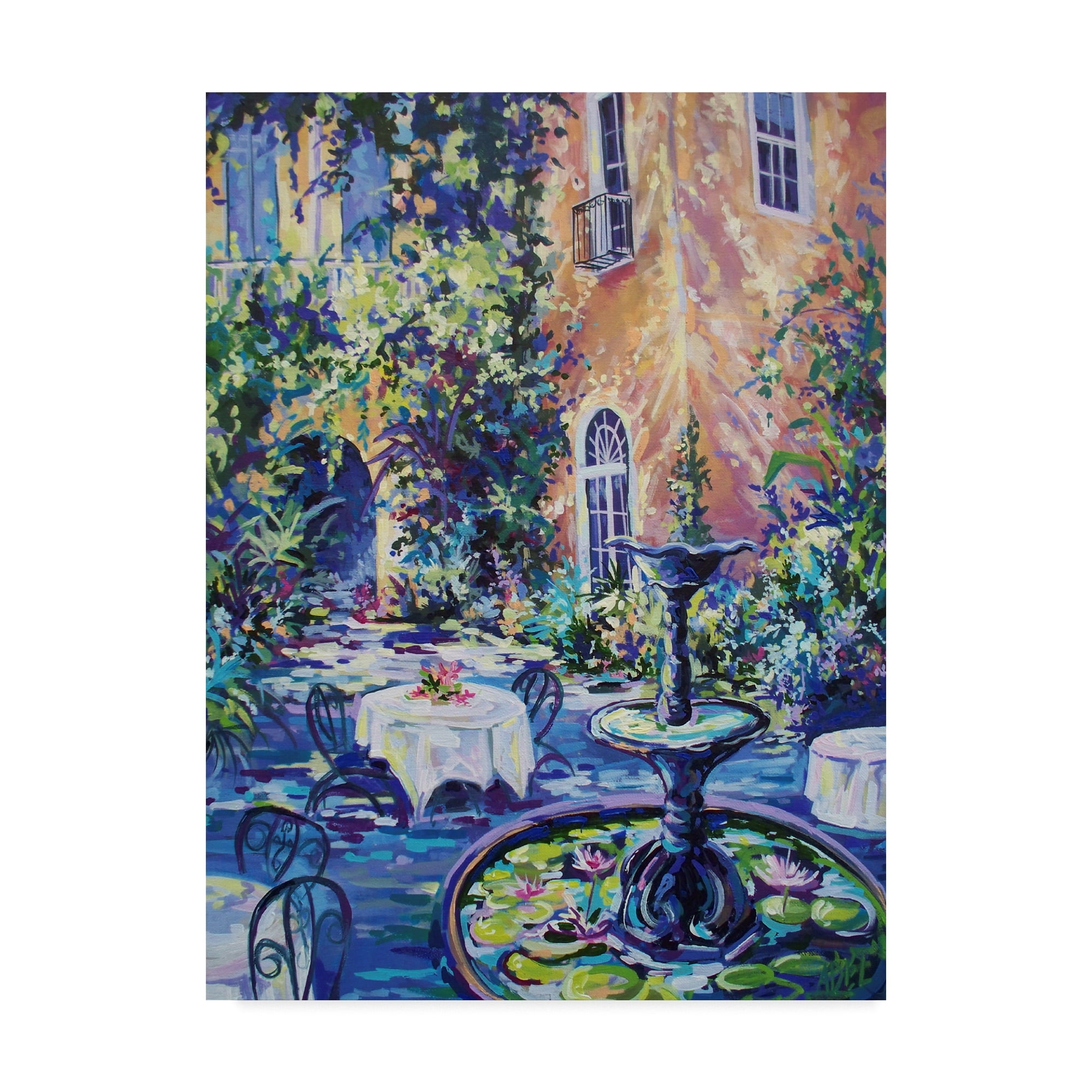Trademark Fine Art 'New Orleans Courtyard' Canvas Art by ADEL