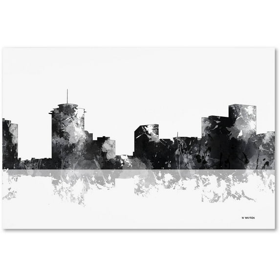 Trademark Fine Art "New Orleans Louisiana Skyline BG-1" Canvas Art by Marlene Watson