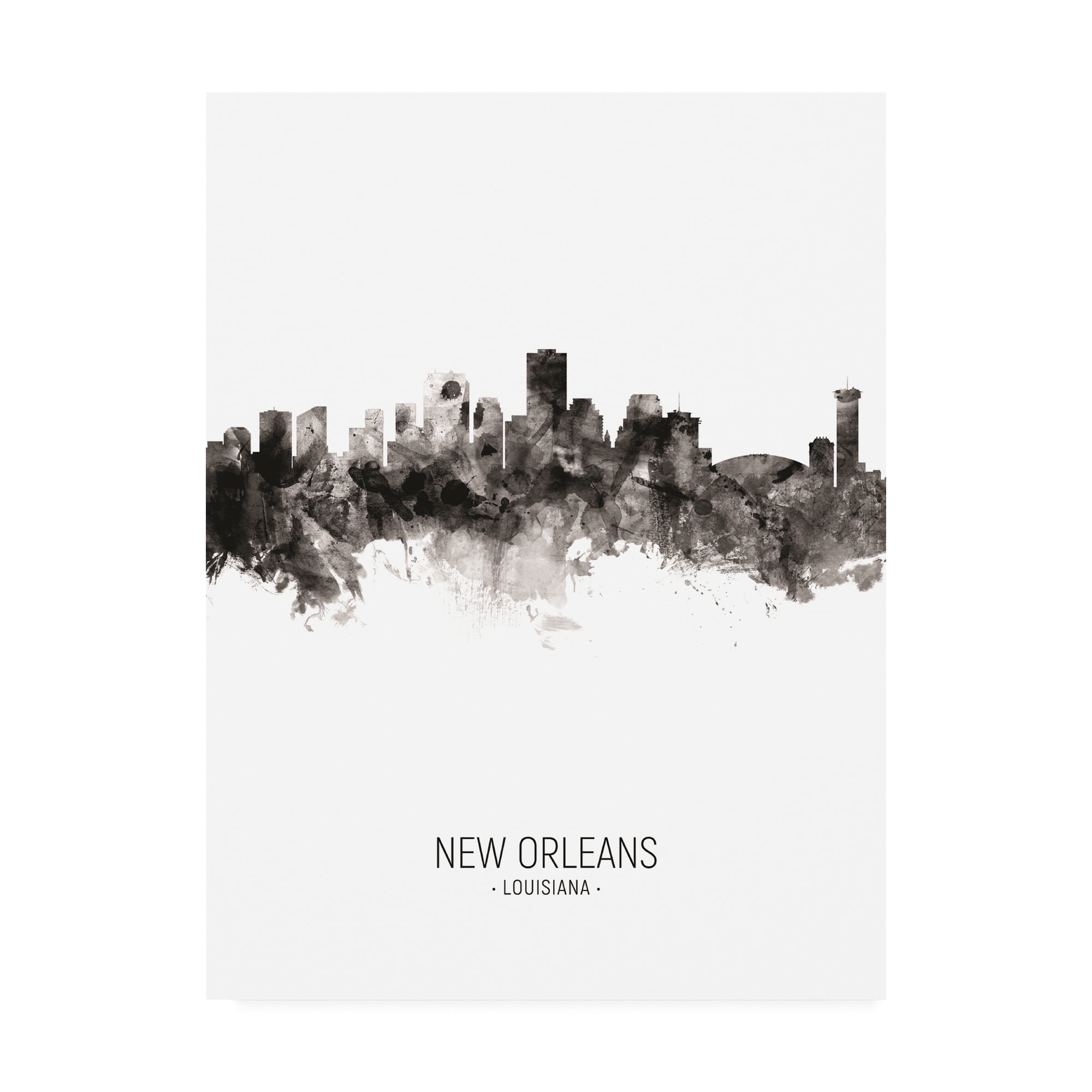 Trademark Fine Art 'New Orleans Louisiana Skyline Portrait II' Canvas