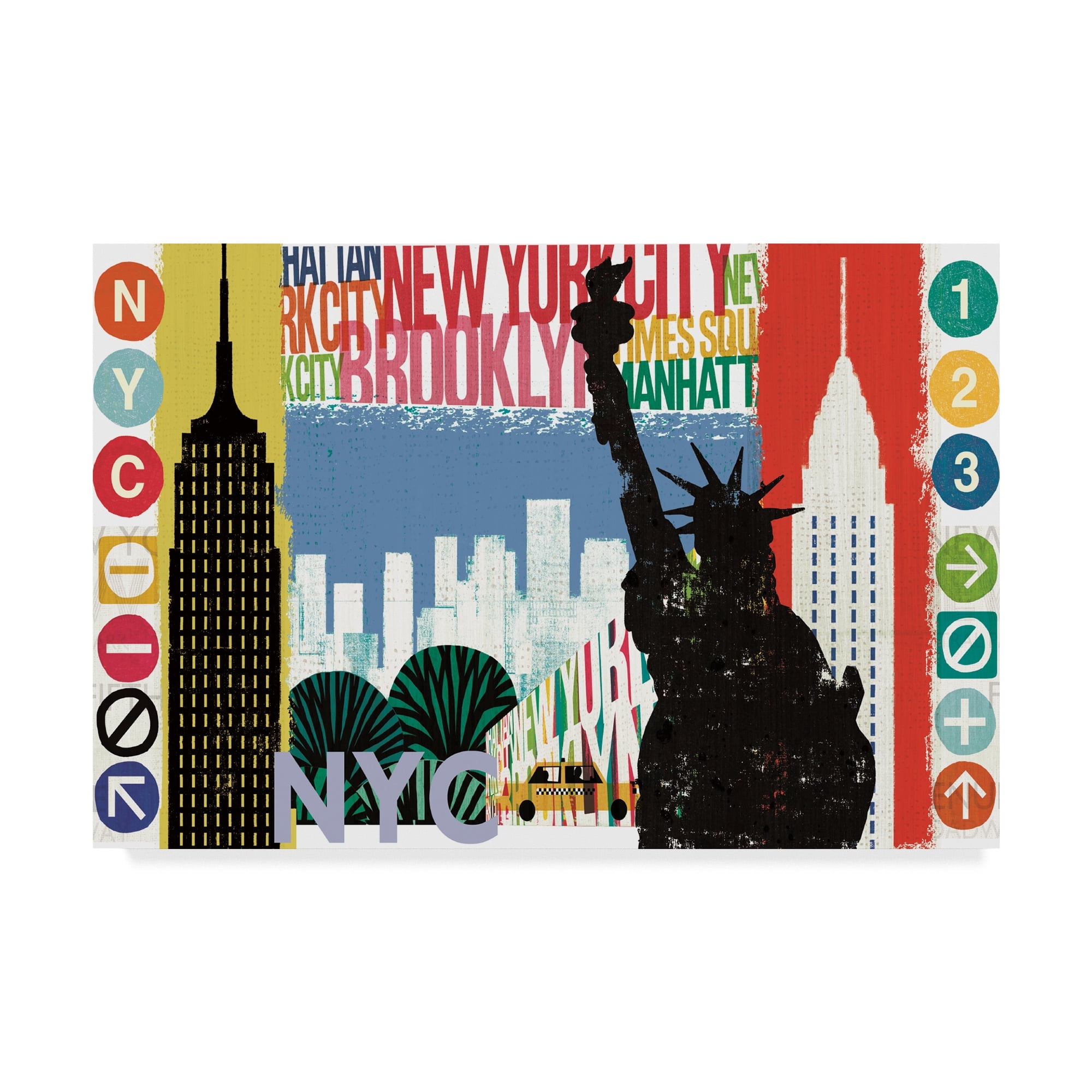 Trademark Fine Art 'New York City Life I' Canvas Art by Michael Mullan