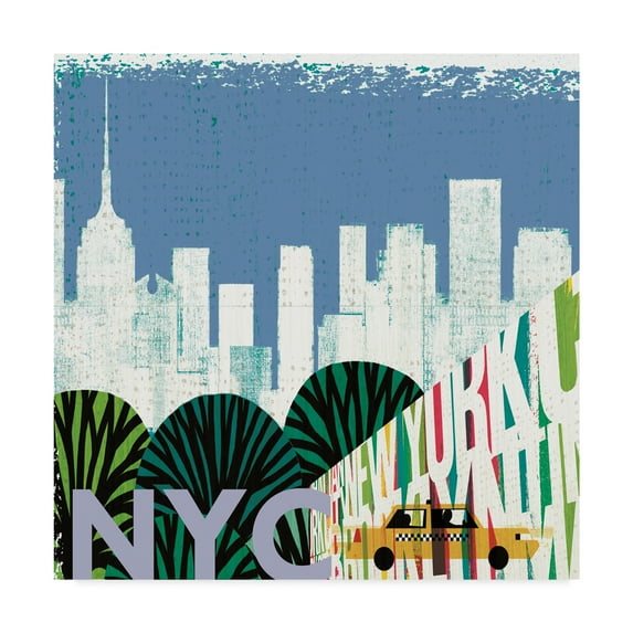 Trademark Fine Art 'New York City Life NYC' Canvas Art by Michael Mullan