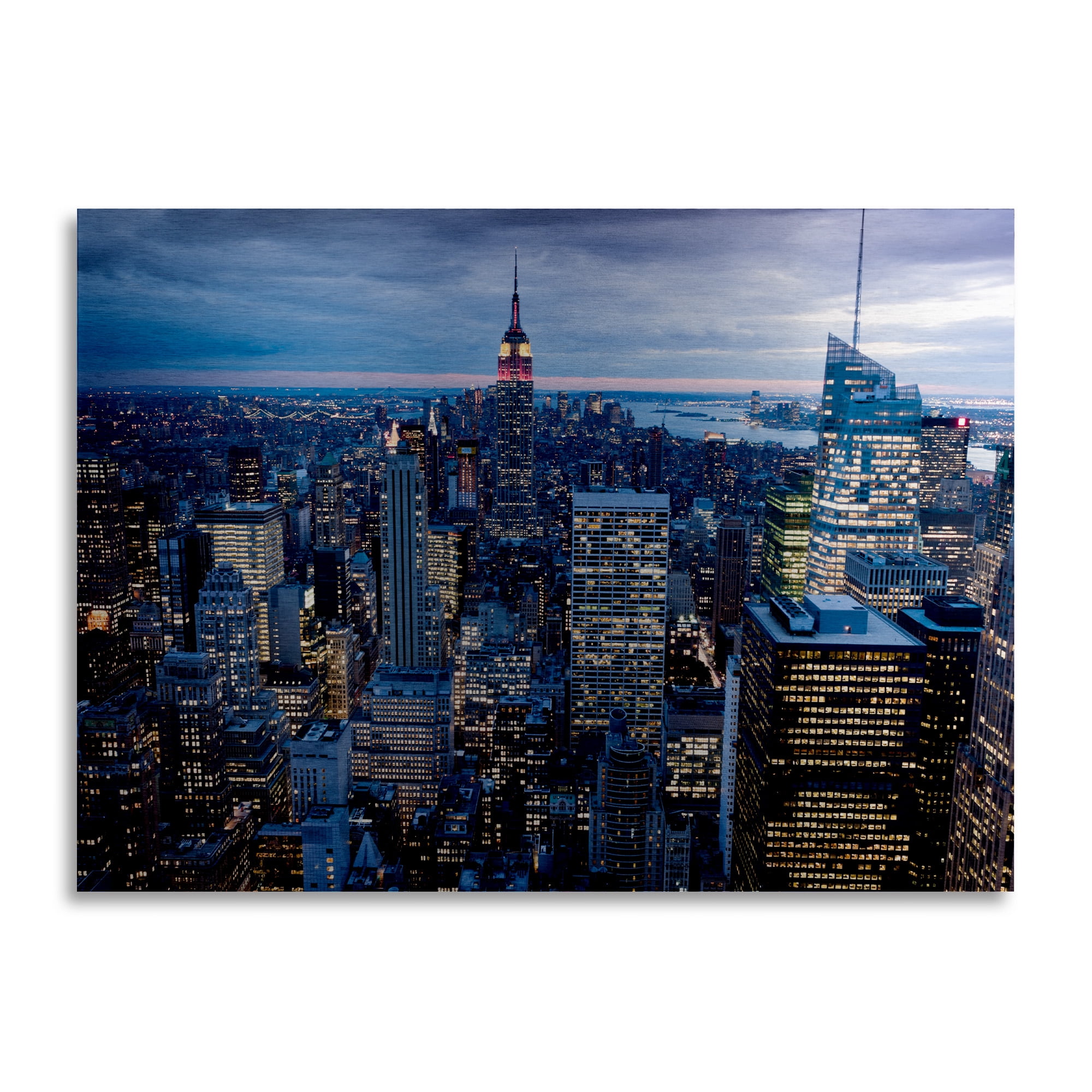 Trademark Fine Art 'New York City NY' Brushed Aluminum Wall Art Art by Masters Fine Art