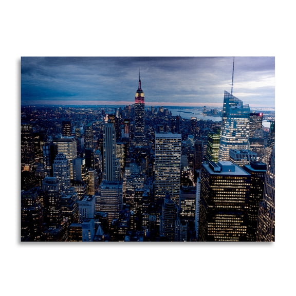 Trademark Fine Art 'New York City NY' Brushed Aluminum Wall Art Art by Masters Fine Art