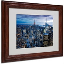Trademark Fine Art "New York City, NY" Matted Framed Art by Yakov Agani