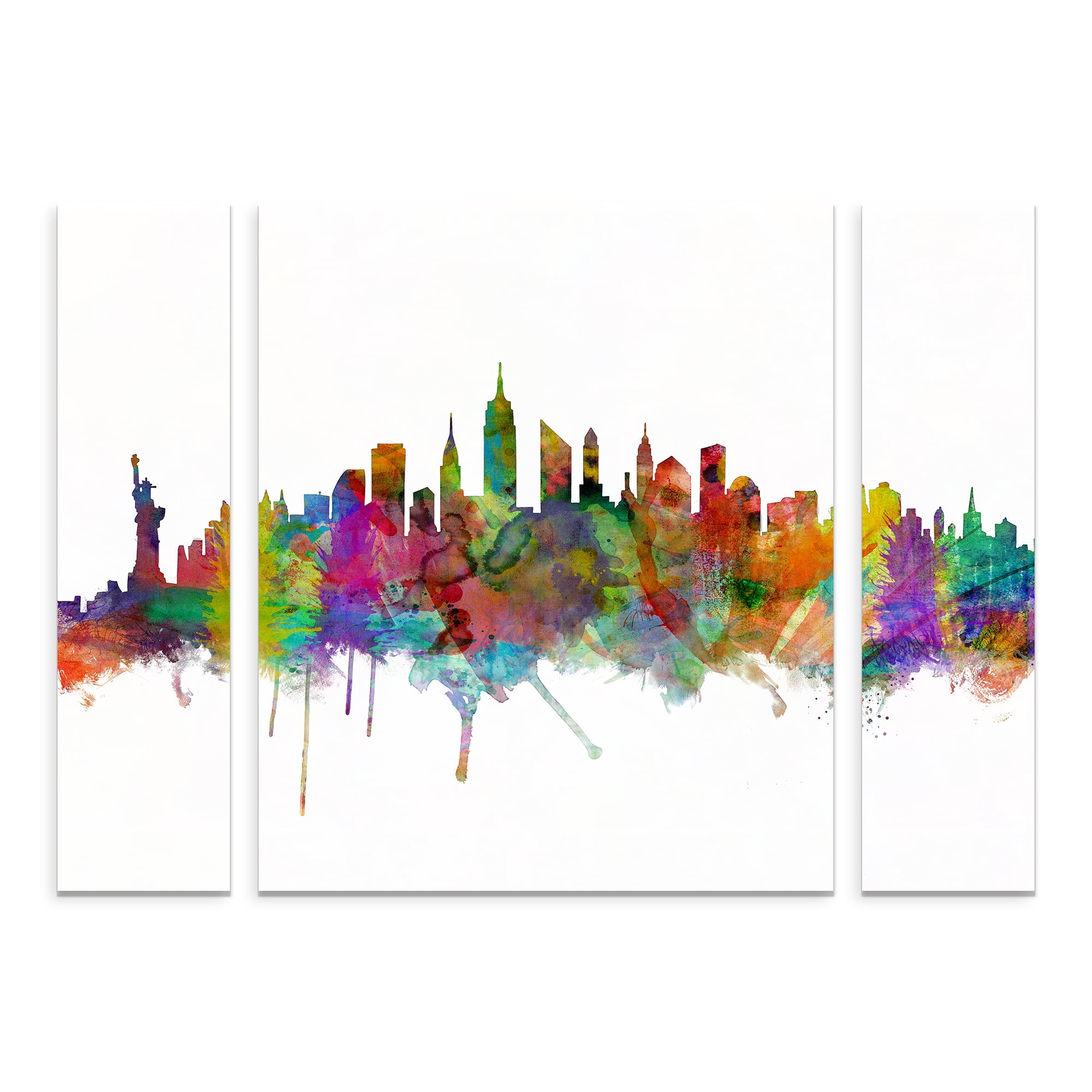 Trademark Fine Art 'New York City Skyline' Canvas Art by Michael Tompsett