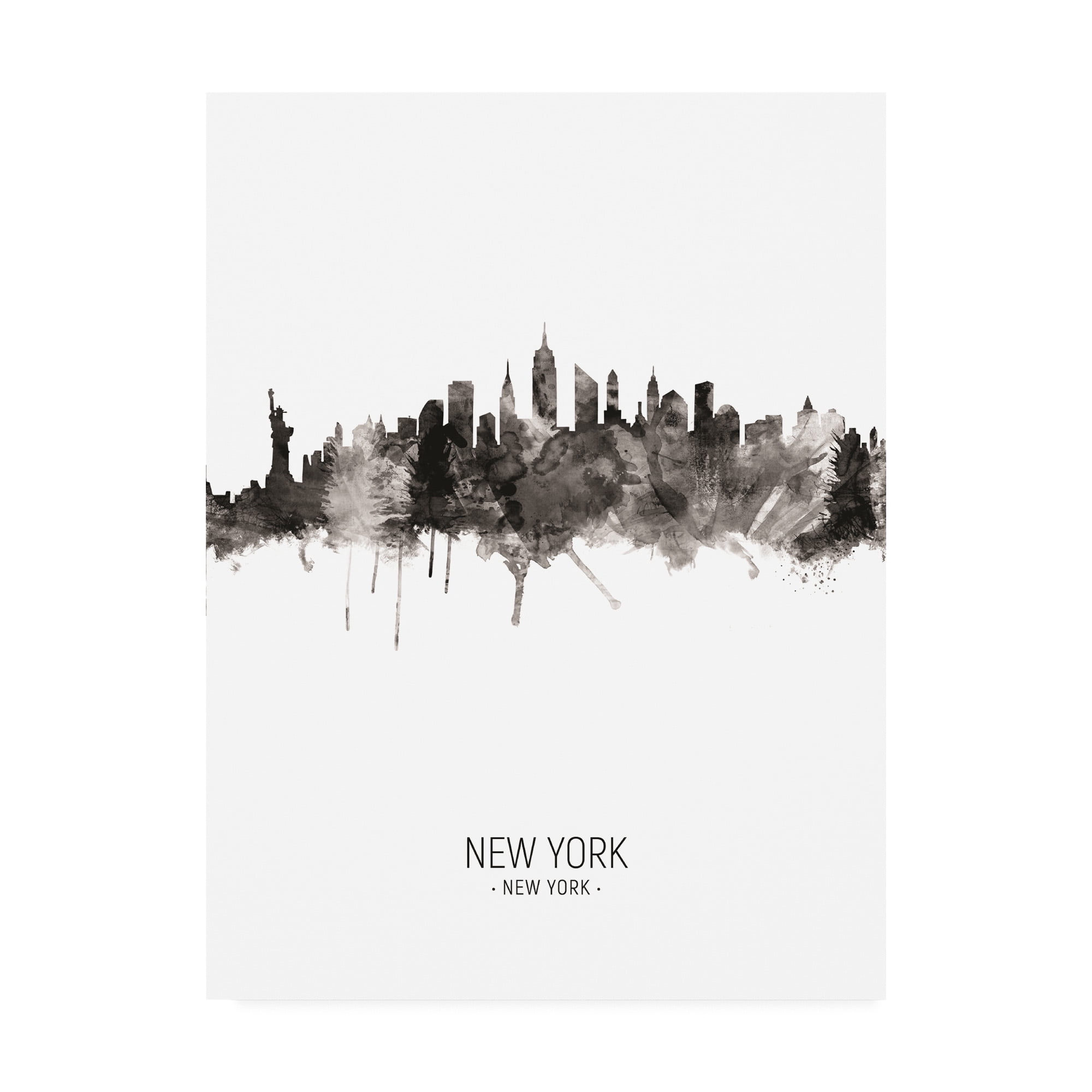Trademark Fine Art 'New York City Skyline Portrait II' Canvas Art by Michael Tompsett