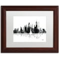 thumbnail image 1 of Trademark Fine Art "New York New York Skyline BG-1" Canvas Art by Marlene Watson, White Matte, Wood Frame, 1 of 1