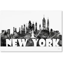Trademark Fine Art 'New York New York Skyline BG-2' Canvas Art by Marlene Watson