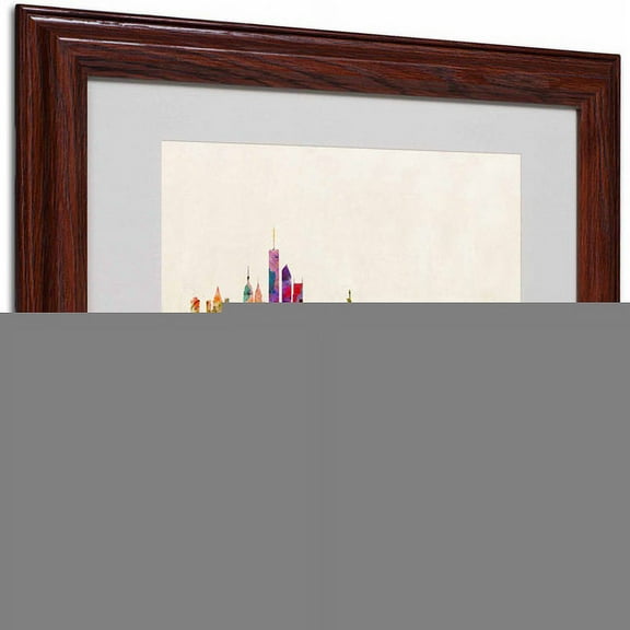 Trademark Fine Art "New York, New York" by Michael Tompsett, Wood Frame