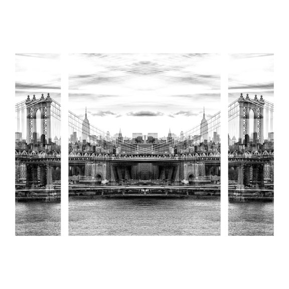 Trademark Fine Art 'New York Reflection III' Multi-Panel Canvas Art Set by Philippe Hugonnard