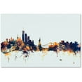 thumbnail image 1 of Trademark Fine Art "New York Skyline Blue" Canvas Art by Michael Tompsett, 1 of 4