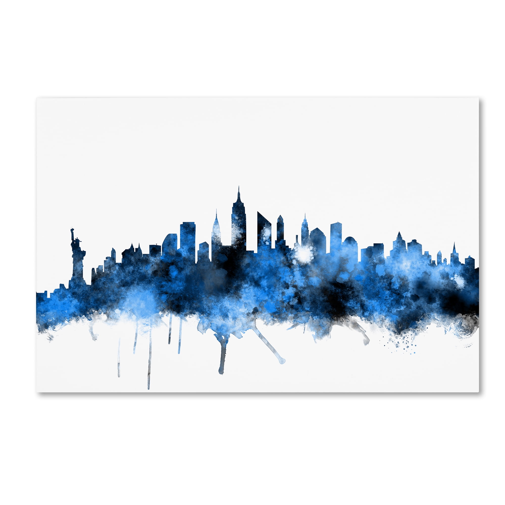 Trademark Fine Art "New York Skyline II" Canvas Art by Michael Tompsett