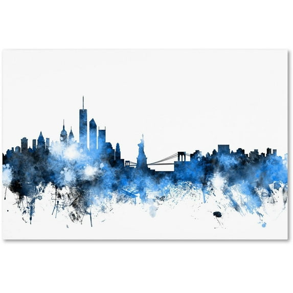 Trademark Fine Art "New York Skyline III" Canvas Art by Michael Tompsett