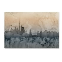 Trademark Fine Art "New York Skyline VI" Canvas Art by Michael Tompsett