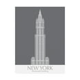 thumbnail image 1 of Trademark Fine Art 'New York Woolworth Building Monochrome' Canvas Art by Fab Funky, 1 of 3