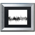 thumbnail image 1 of Trademark Fine Art "Newcastle England Skyline B&W" Canvas Art by Michael Tompsett, Black Matte, Silver Frame, 1 of 4