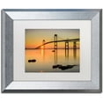 thumbnail image 1 of Trademark Fine Art "Newport Morning" Canvas Art by Michael Blanchette Photography White Matte, Silver Frame, 1 of 1