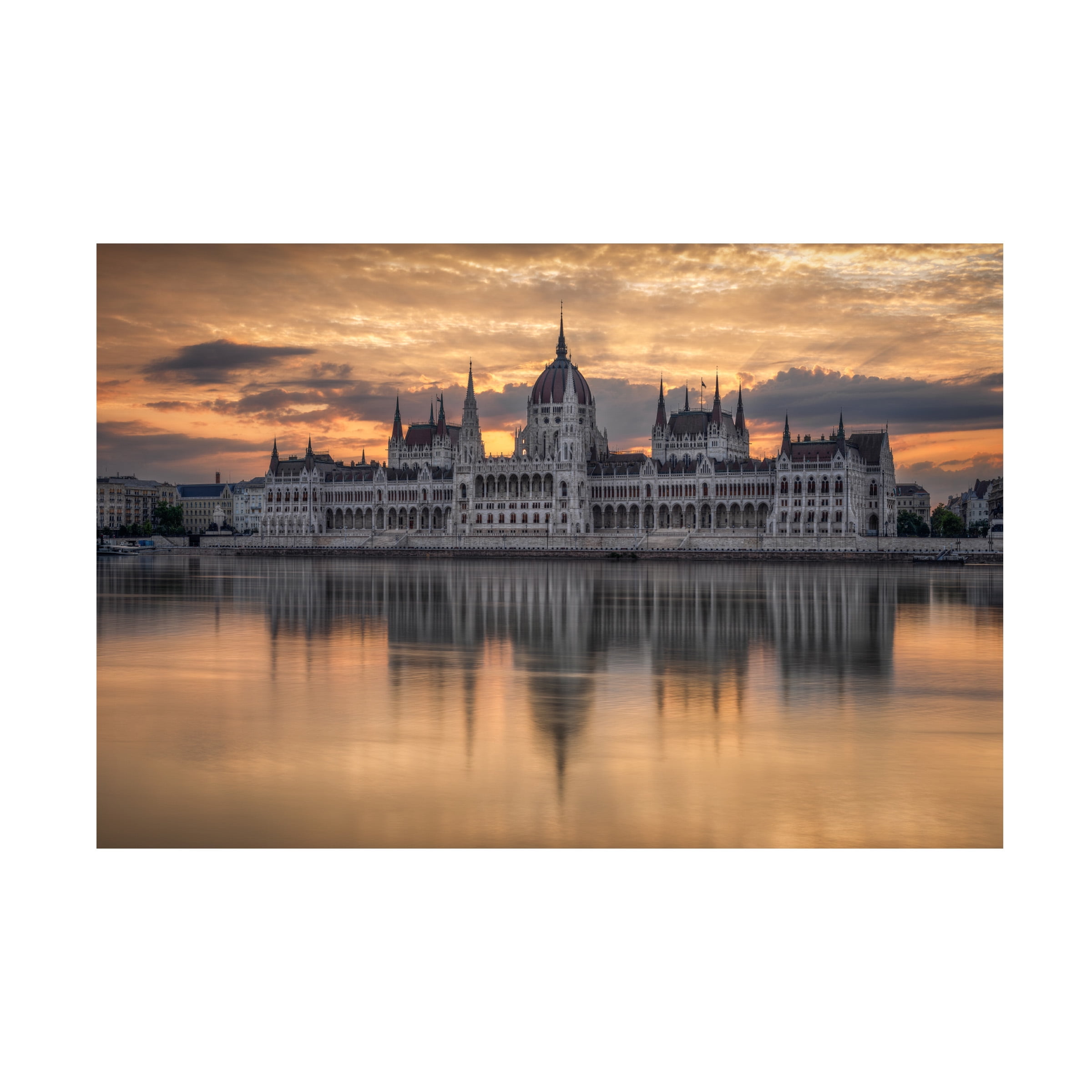 Trademark Fine Art Nicholas Sunrise In Budapest Canvas Wall Art