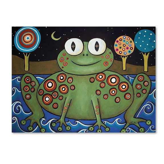 Trademark Fine Art 'Night Frog' Canvas Art by Karla Gerard