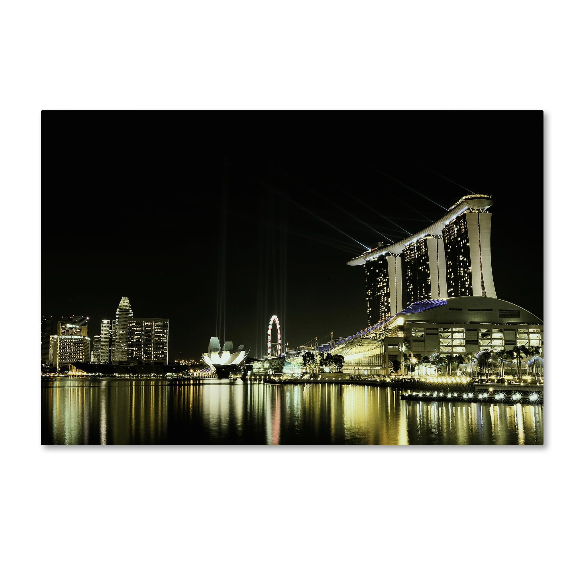 Trademark Fine Art 'Night In The City' Canvas Art by Hardibudi