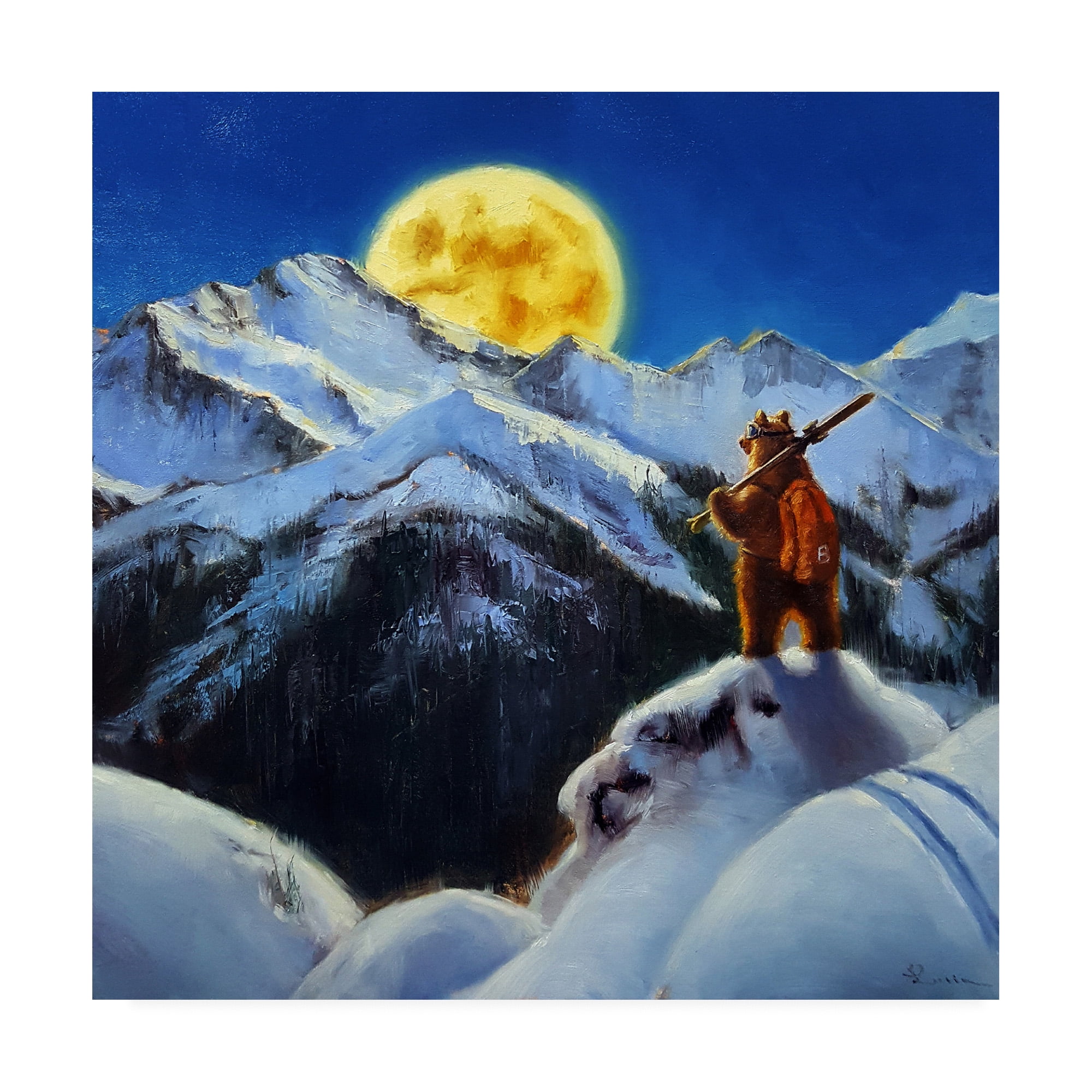 Trademark Fine Art 'Night Patrol 2' Canvas Art by Lucia Heffernan