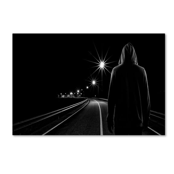 Trademark Fine Art 'Night Road' Canvas Art by Patrick Foto
