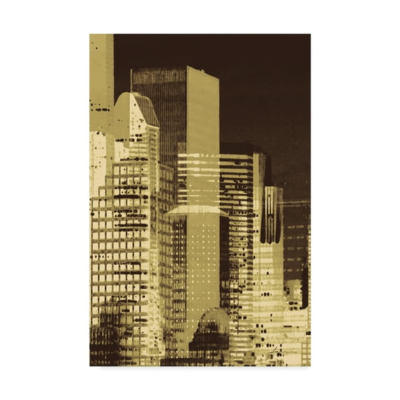 Trademark Fine Art 'Nightline I' Canvas Art by James Burghardt