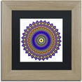 thumbnail image 1 of Trademark Fine Art "Nights Mandala in Blue" Canvas Art by Kathy G. Ahrens, Black Matte, Birch Frame, 1 of 1