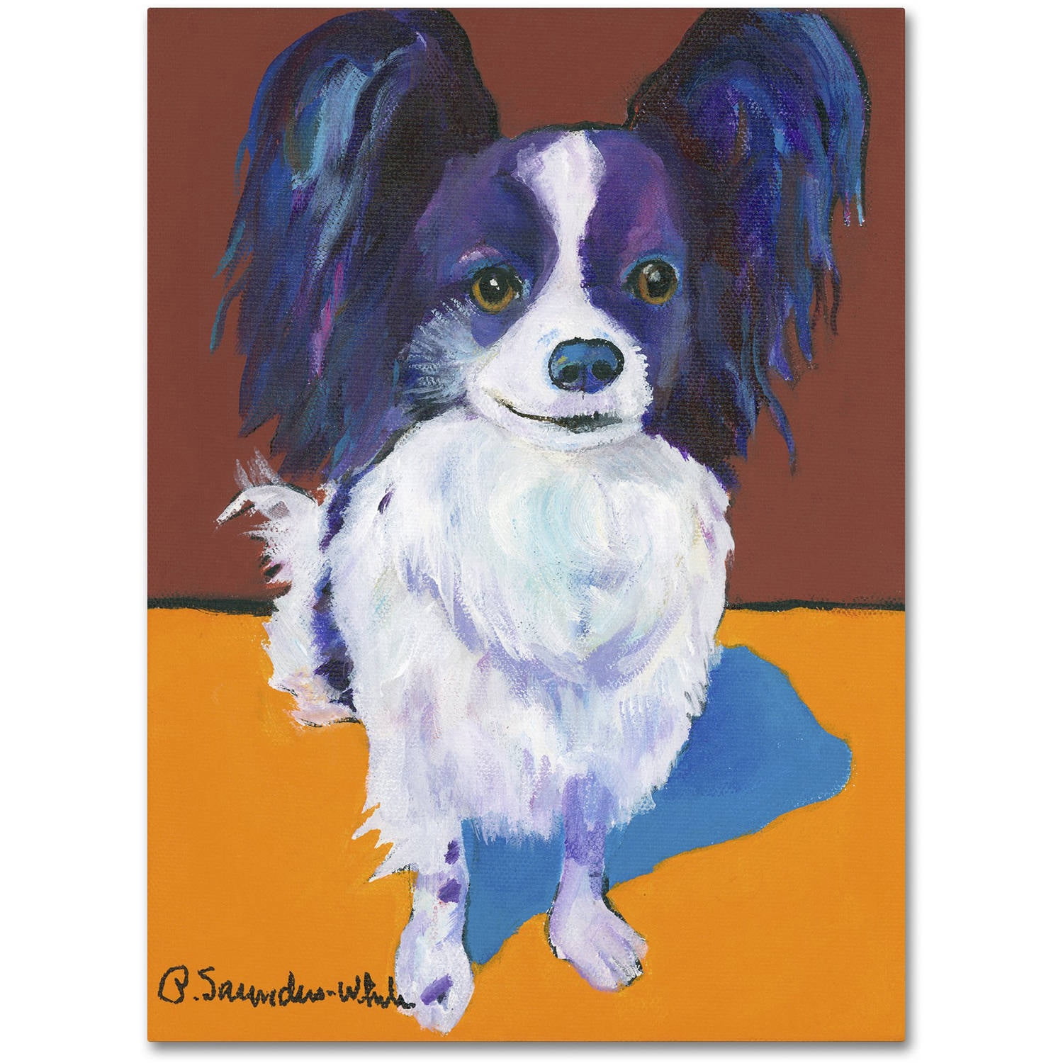 Trademark Fine Art "Nik" Canvas Art by Pat Saunders-White
