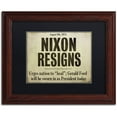 thumbnail image 1 of Trademark Fine Art "Nixon" Canvas Art by Color Bakery Black Matte, Wood Frame, 1 of 4
