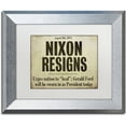 thumbnail image 1 of Trademark Fine Art "Nixon" Canvas Art by Color Bakery White Matte, Silver Frame, 1 of 4