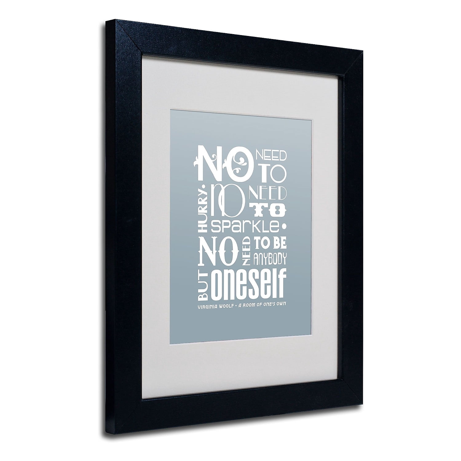 Trademark Fine Art "No Need to Sparkle" Canvas Art by Megan Romo, Black Frame