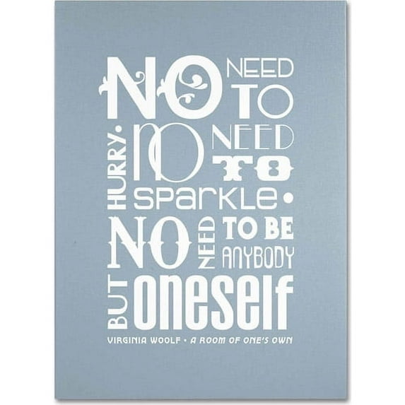 Trademark Fine Art "No Need to Sparkle" Canvas Art by Megan Romo