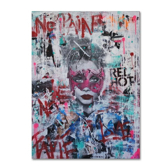 Trademark Fine Art 'No Pain No Fame (Cara)' Canvas Art by Sr.LaSso