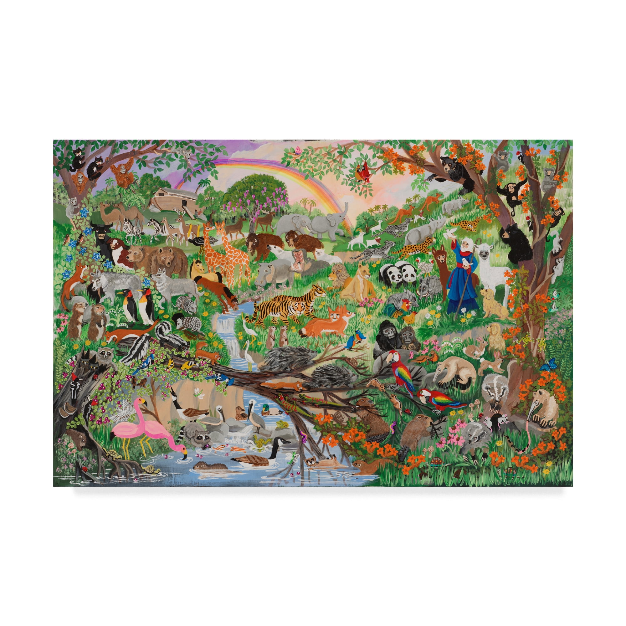Trademark Fine Art 'Noahs Rainbow 5' Canvas Art by Carol Salas