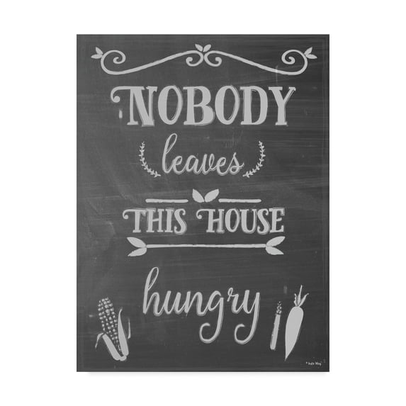 Trademark Fine Art 'Nobody Leaves This House Hungry' Canvas Art by Leslie Wing