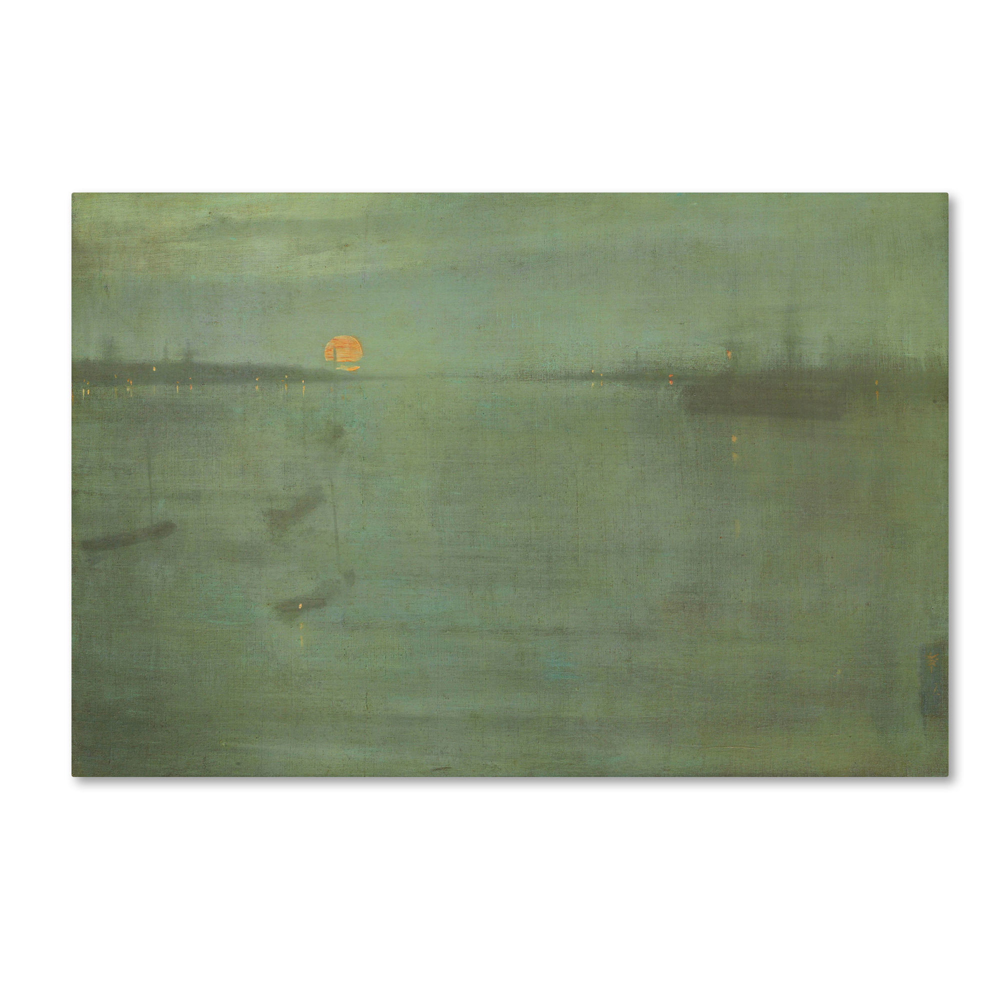 Trademark Fine Art 'Nocturne Blue And Goldsouthampton Water' Canvas Art by Whistler