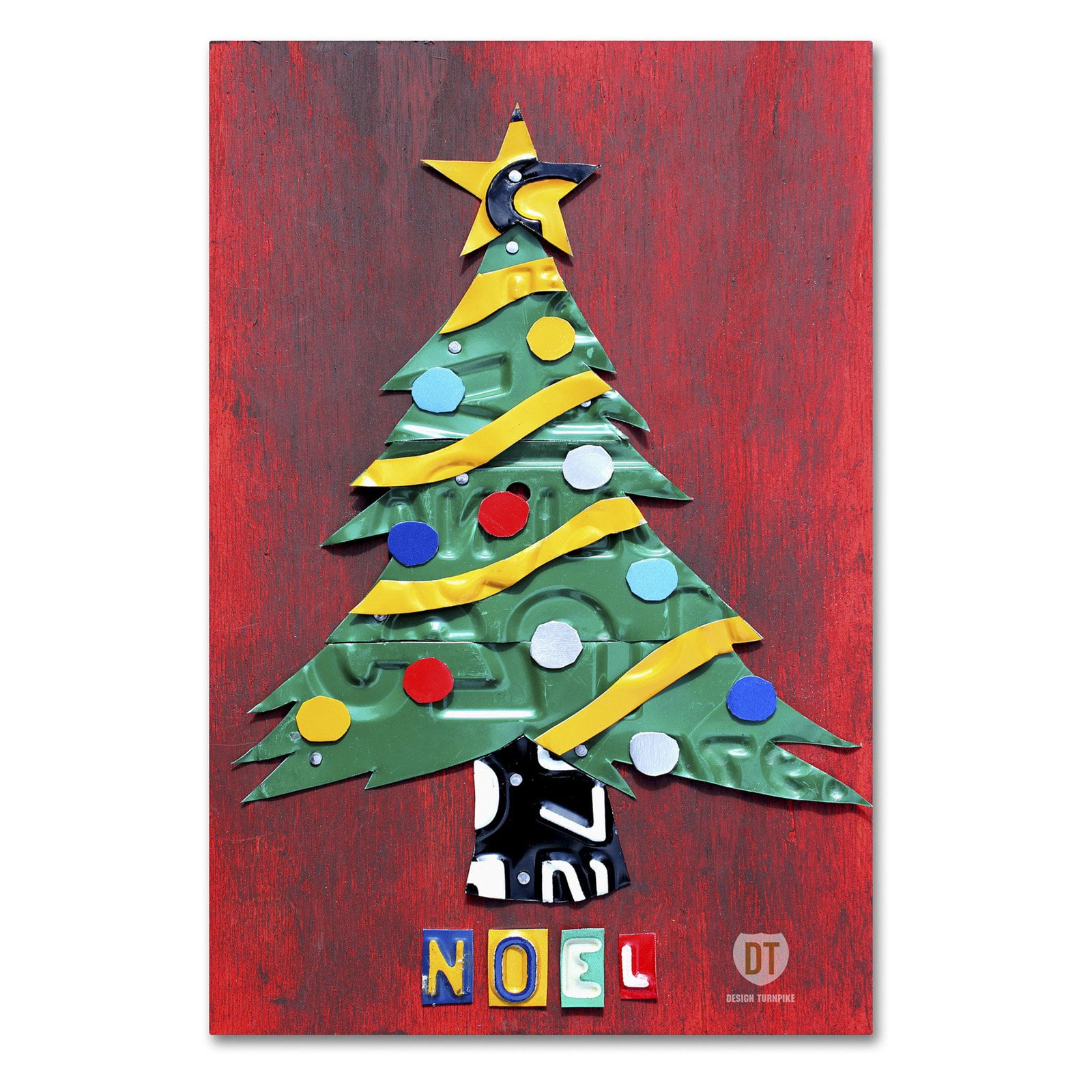 Trademark Fine Art 'Noel Christmas Tree' Canvas Art by Design Turnpike