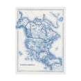 thumbnail image 1 of Trademark Fine Art 'North America in Shades of Blue' Canvas Art by Vision Studio, 1 of 3