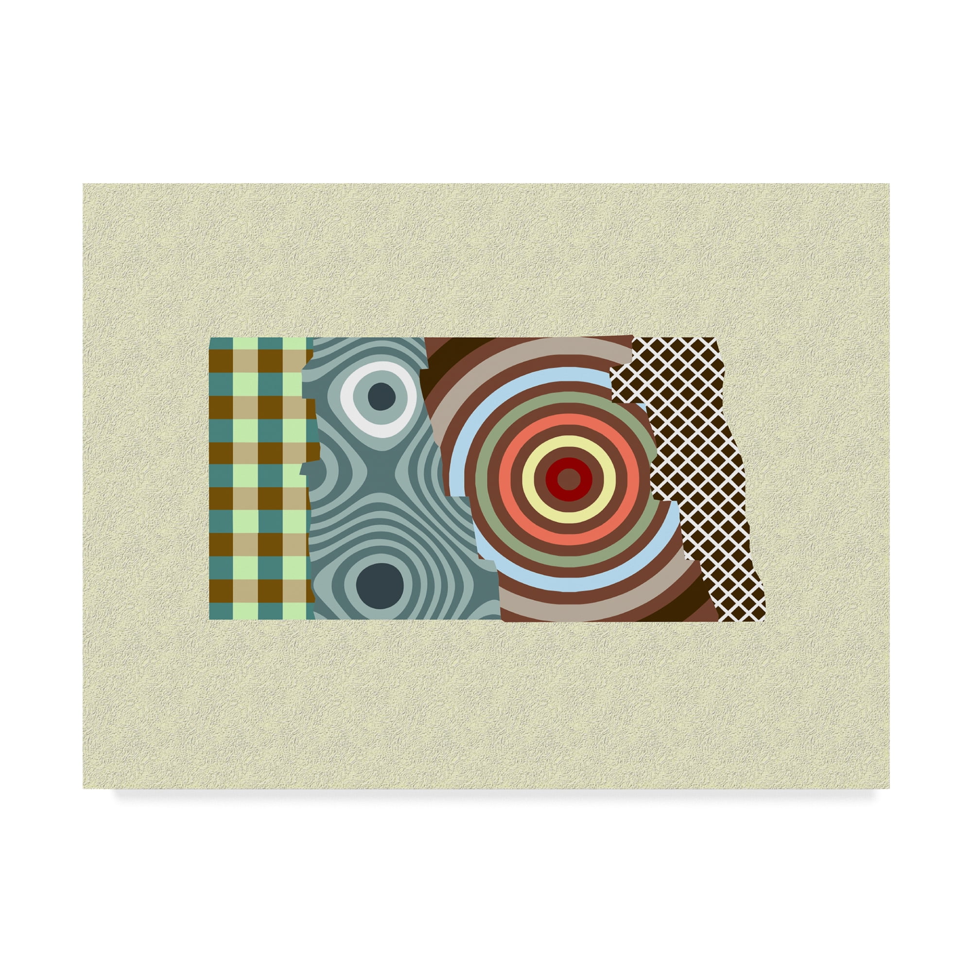 Trademark Fine Art 'North Dakota State Map' Canvas Art by Lanre Adefioye