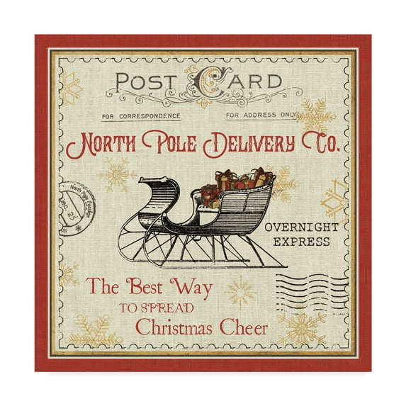 Trademark Fine Art 'North Pole Express II' Canvas Art by Pela Studio