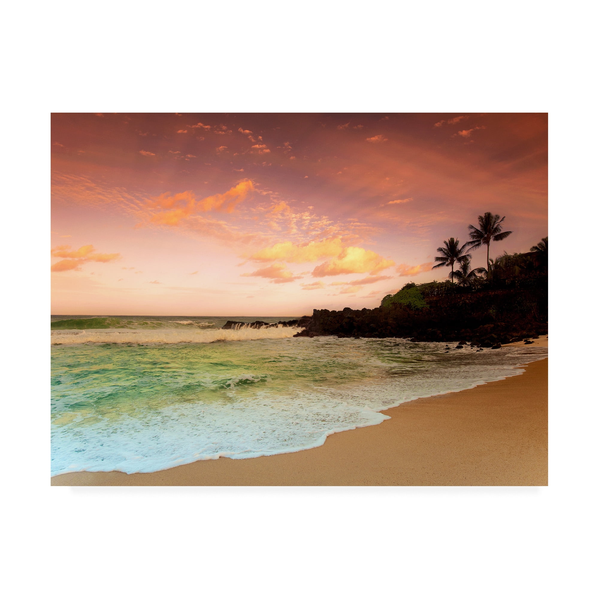 Trademark Fine Art 'North Shore Dawn, Oahu' Canvas Art by Alan Klu