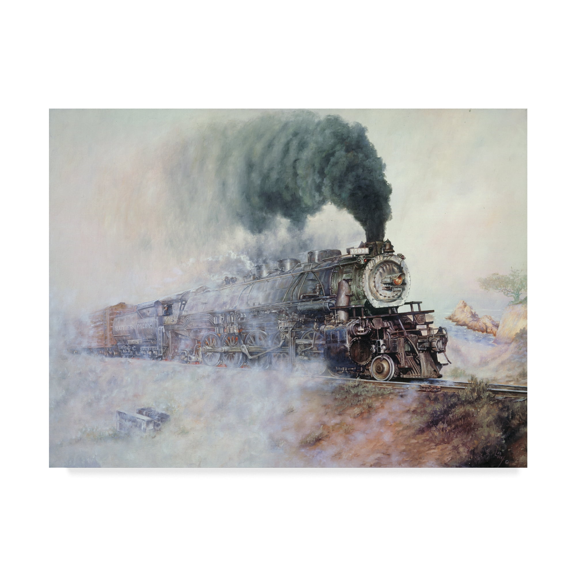 Trademark Fine Art 'Northbound To Portland' Canvas Art by Les Ray