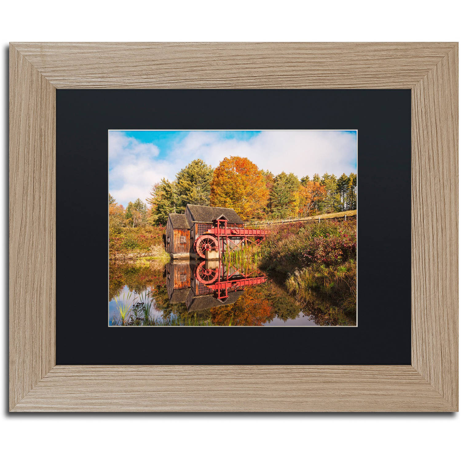 Trademark Fine Art "Nostalgic Mirror" Canvas Art by Michael Blanchette Photography Black Matte, Birch Frame