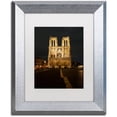 thumbnail image 1 of Trademark Fine Art "Notre-Dame de Paris" Canvas Art by Michael Blanchette Photography White Matte, Silver Frame, 1 of 3