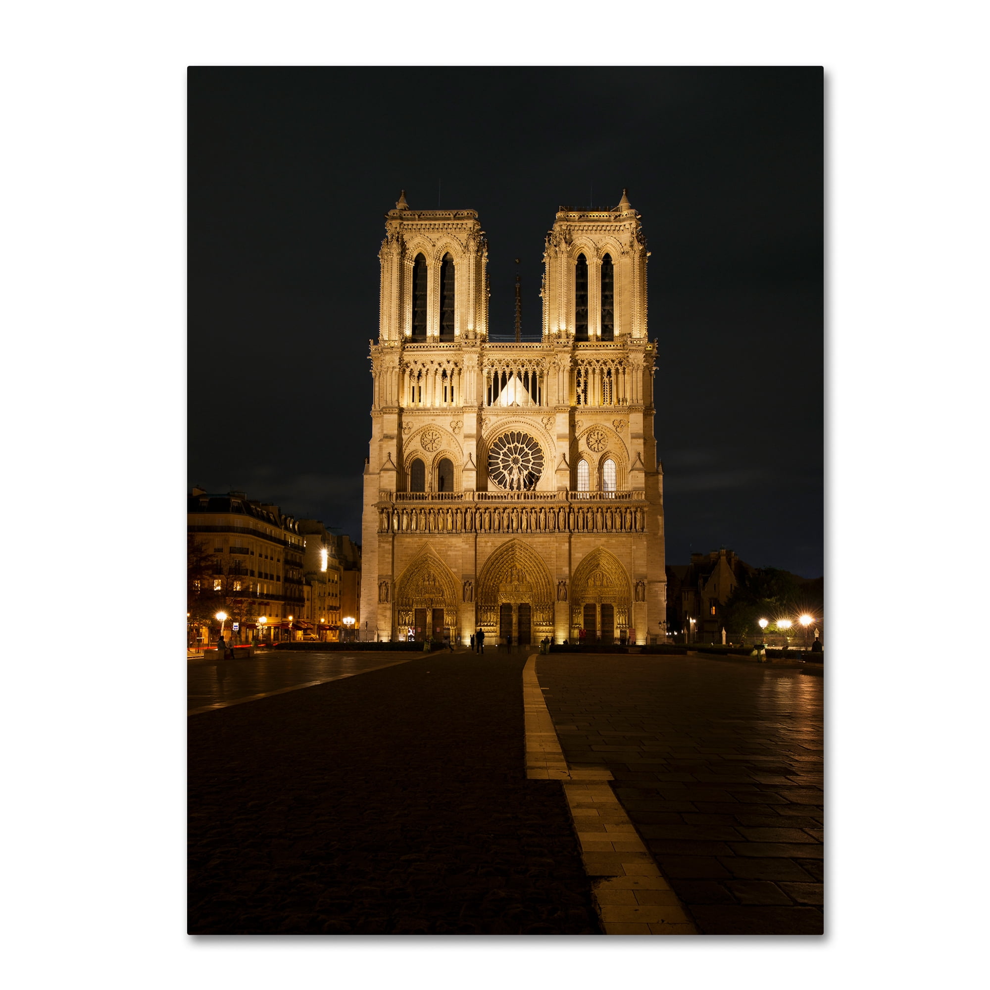 Trademark Fine Art "Notre-Dame de Paris" Canvas Art by Michael Blanchette Photography