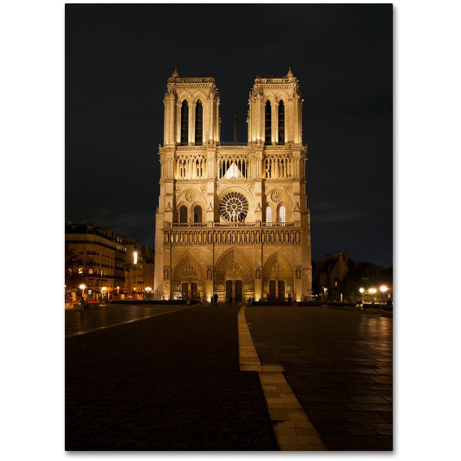 Trademark Fine Art "Notre-Dame de Paris" Canvas Art by Michael Blanchette Photography