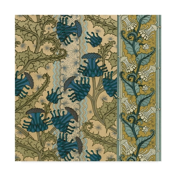 Trademark Fine Art 'Nouveau Textile Motif VI' Canvas Art by Vision Studio