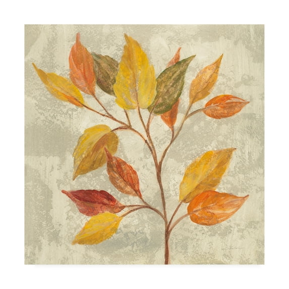 Trademark Fine Art 'November Leaves II' Canvas Art by Silvia Vassileva