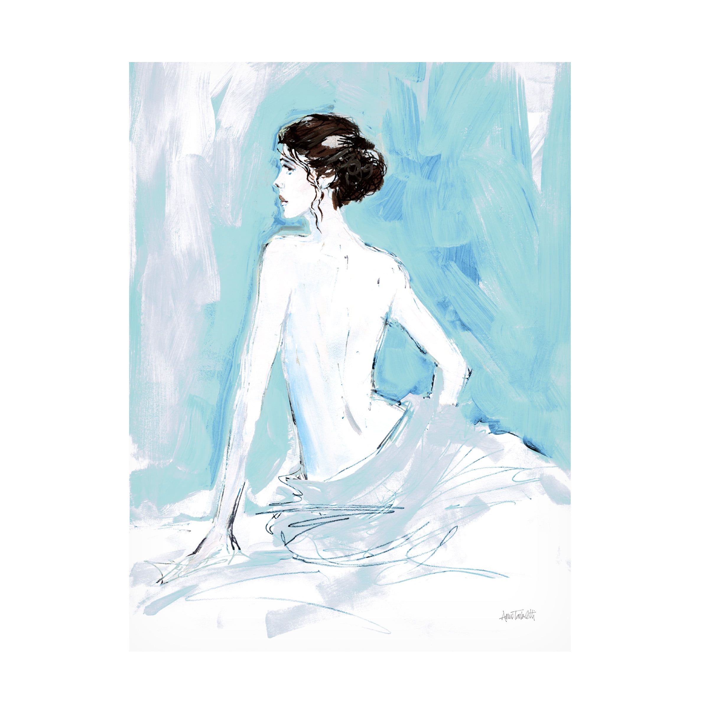 Trademark Fine Art 'Nude II' Canvas Art by Anne Tavoletti